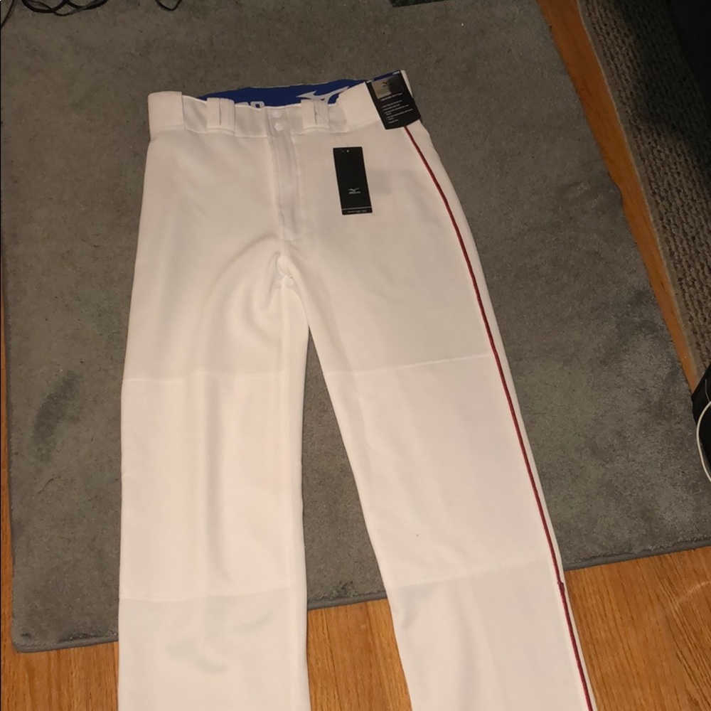 Large Baseball pants with red pin strip